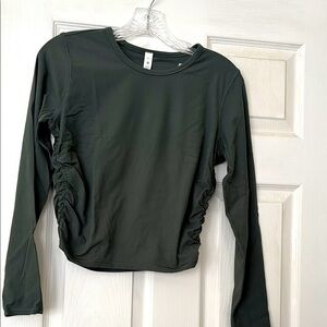 Lululemon all it takes ribbed nulu long sleeve in dark forest